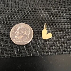 14k gold heart charm